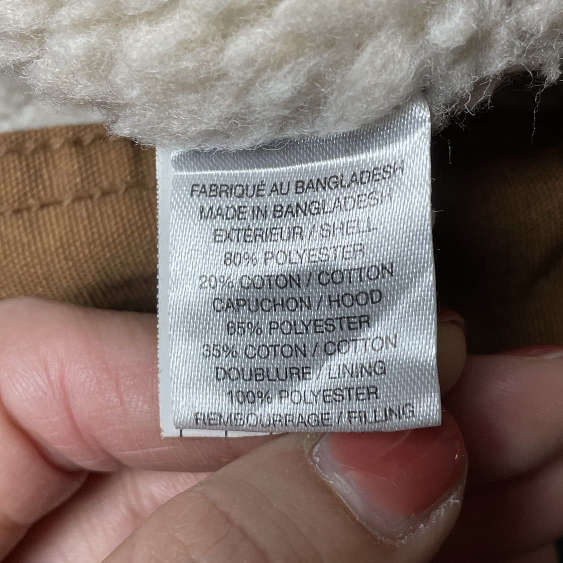 TRADESMAX 빈티지 카멜 셰르파안감 후드 코튼자켓 상품이미지10