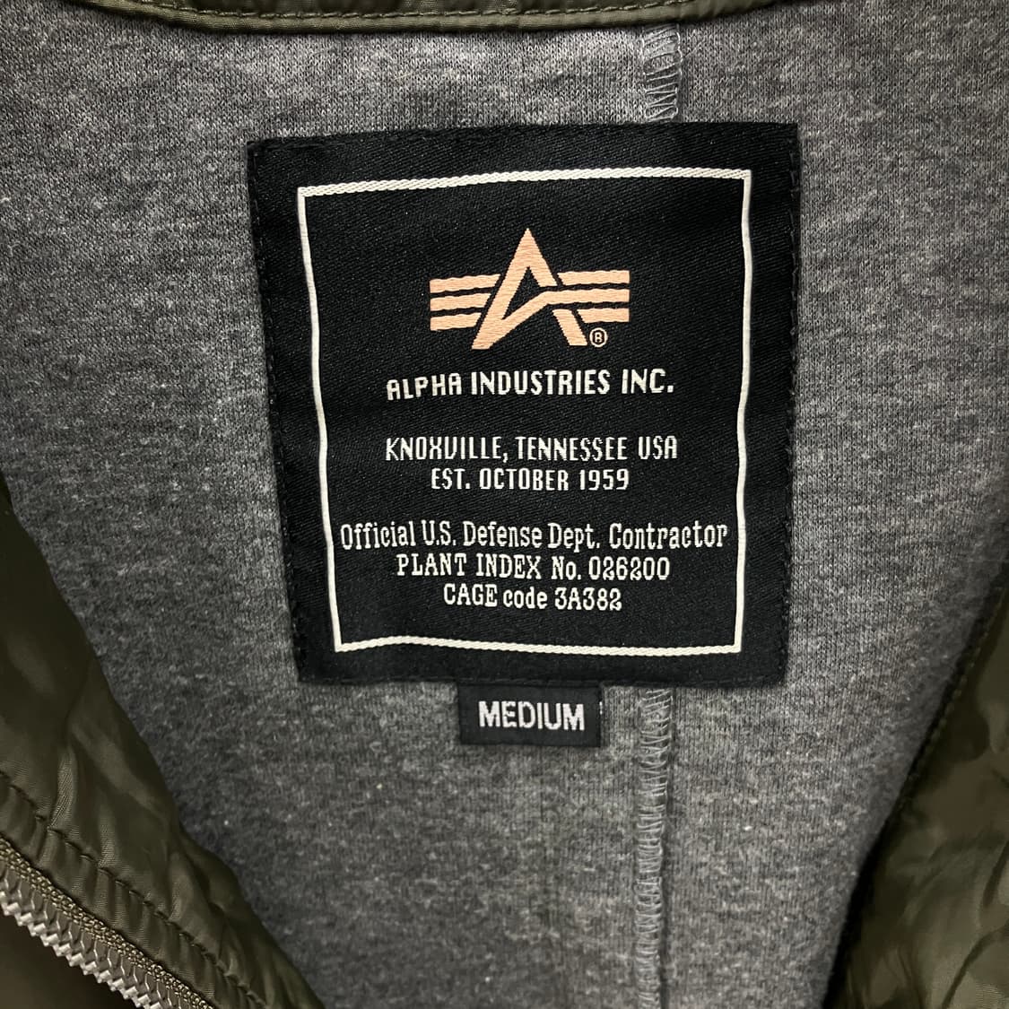 알파인더스트리 카키 후드 자켓 M 상품이미지3