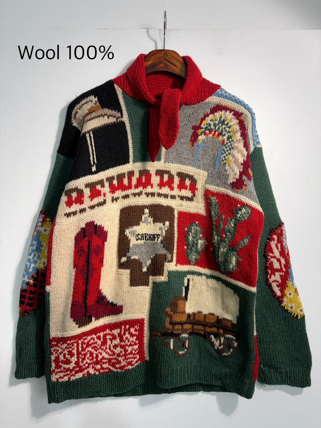 [m] wool 100% 크리스마스 니트 상품이미지2