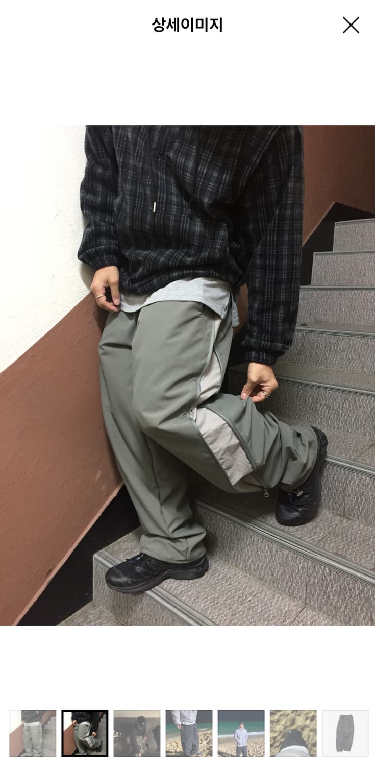 나일론 와이드팬츠  상품이미지1