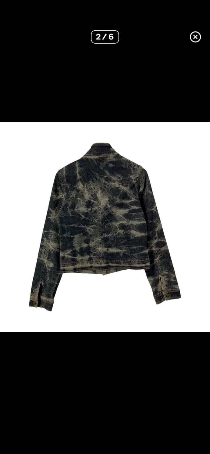 Winkwink 빈티지 펑크 타이다이 흑청 데님 자켓 상품이미지2