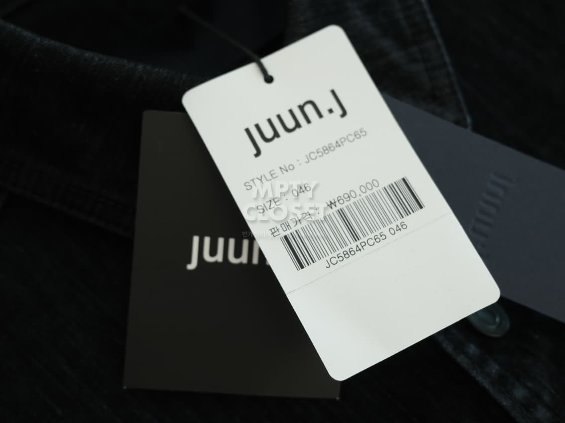 [46] 준지 25FW 슬럽 벨벳 데님 코치셔츠 상품이미지4