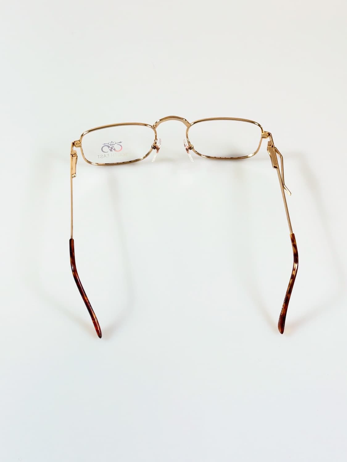 90s SOUTH EAST 골든 레오피드 슬림 스퀘어 빈티지 안경 상품이미지5