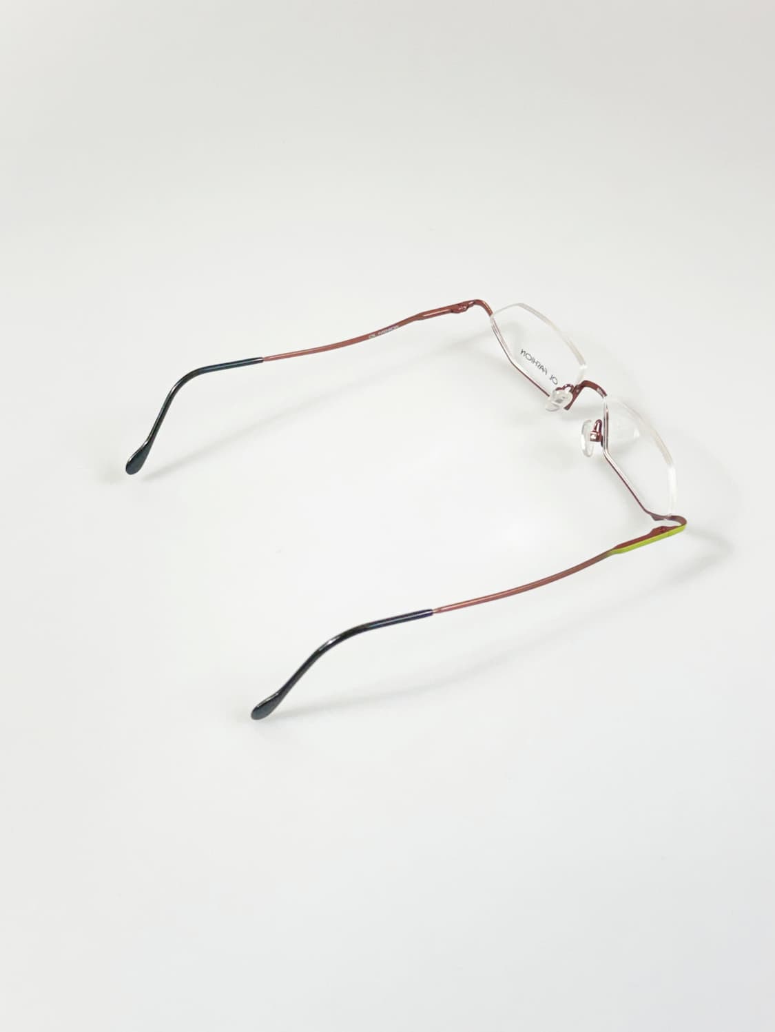 OL FASHION 티타늄 언더림 스퀘어 프레임 빈티지 안경 상품이미지4