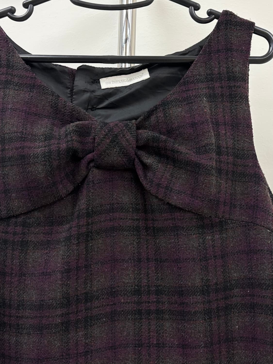 빈티지 리본 울 원피스 상품이미지6