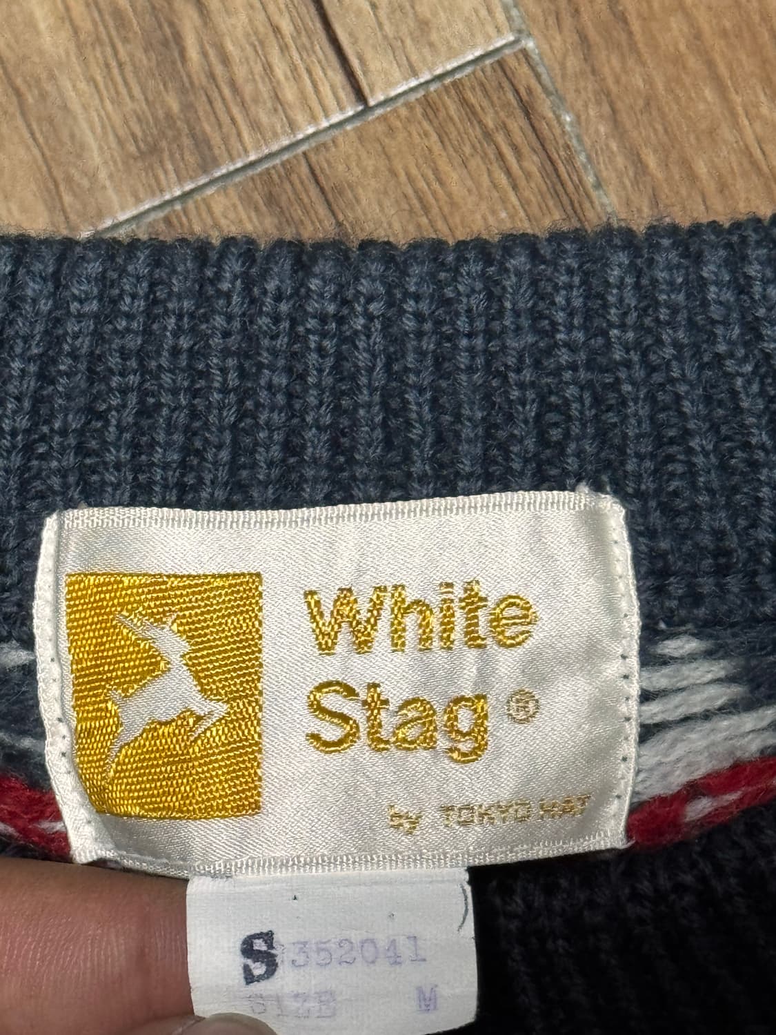 화이트 스태그 도쿄 노르딕 패턴  니트 스웨터 상품이미지5