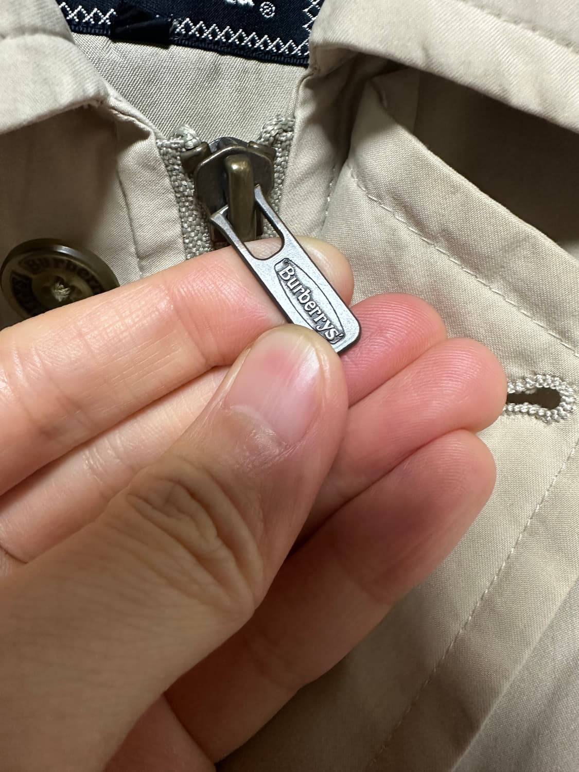 [XL] 80~90‘s 버버리 레인코트(하프필드코트) 상품이미지4