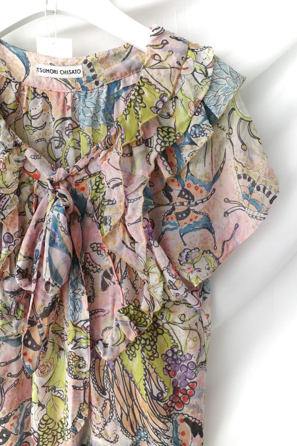 Tsumori Chisato) kitch pattern frill T  상품이미지2