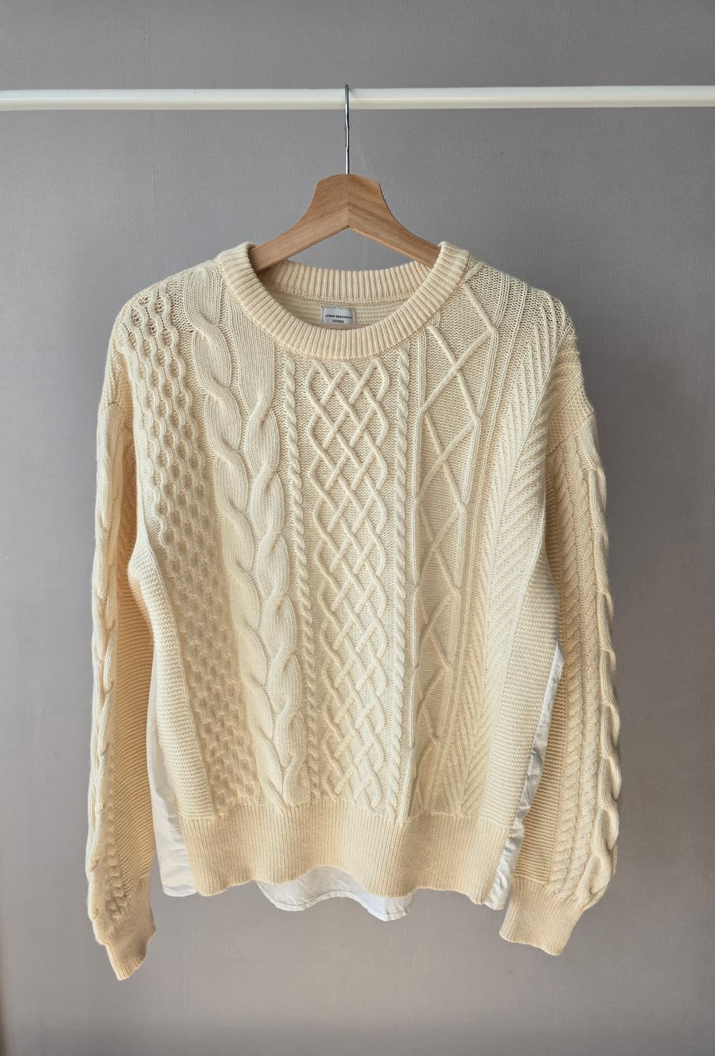 어반리서치도어스 아란 니트+셔츠 M 상품이미지1