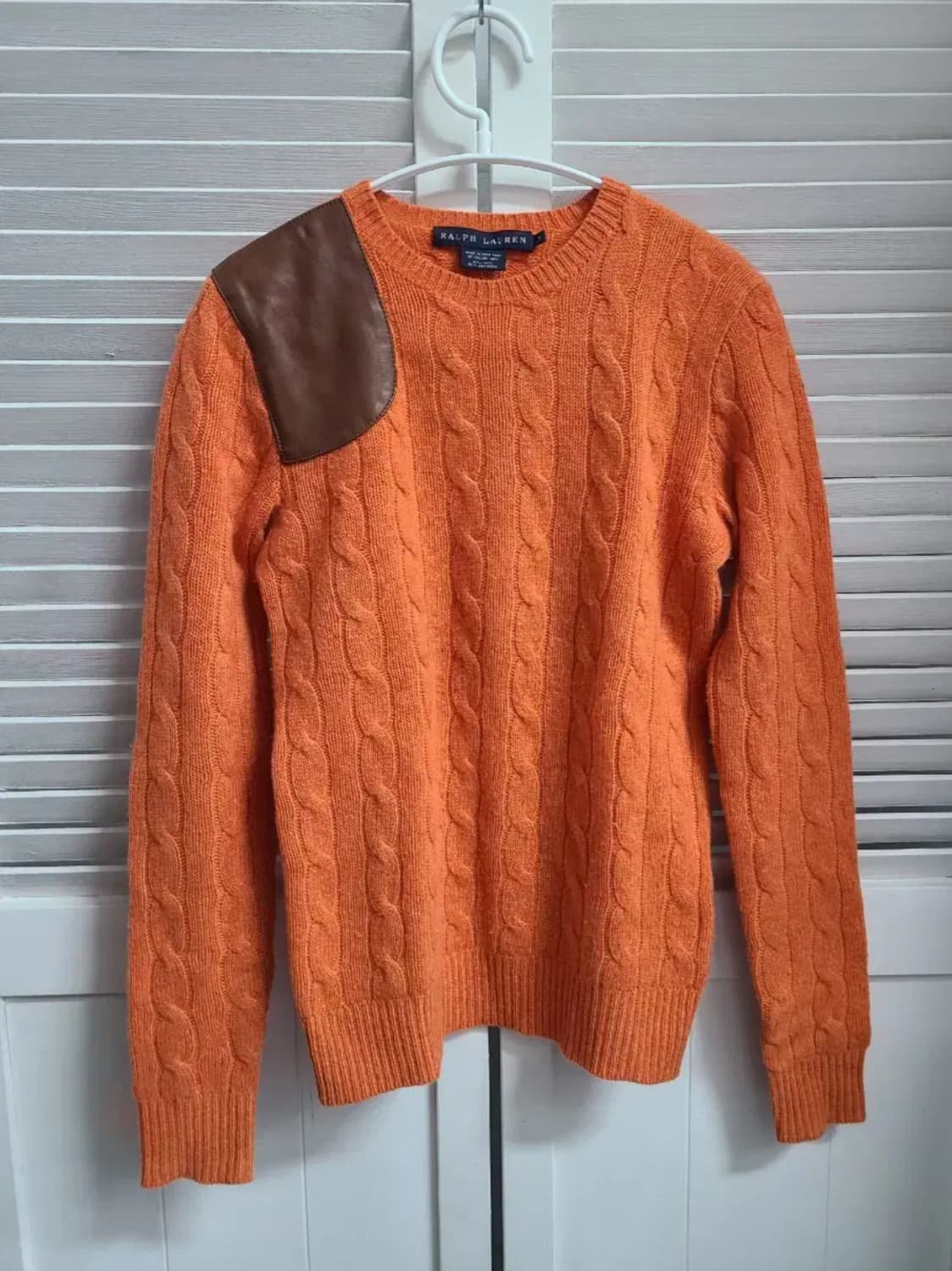 폴로 꽈배기 울 캐시미어 니트 상품이미지1