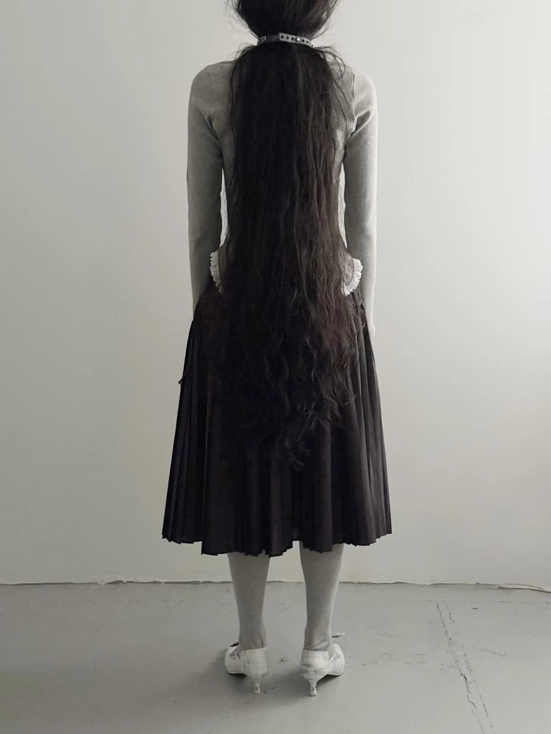 노이어덜트 26ss 오데트 플리츠 스커트 상품이미지3