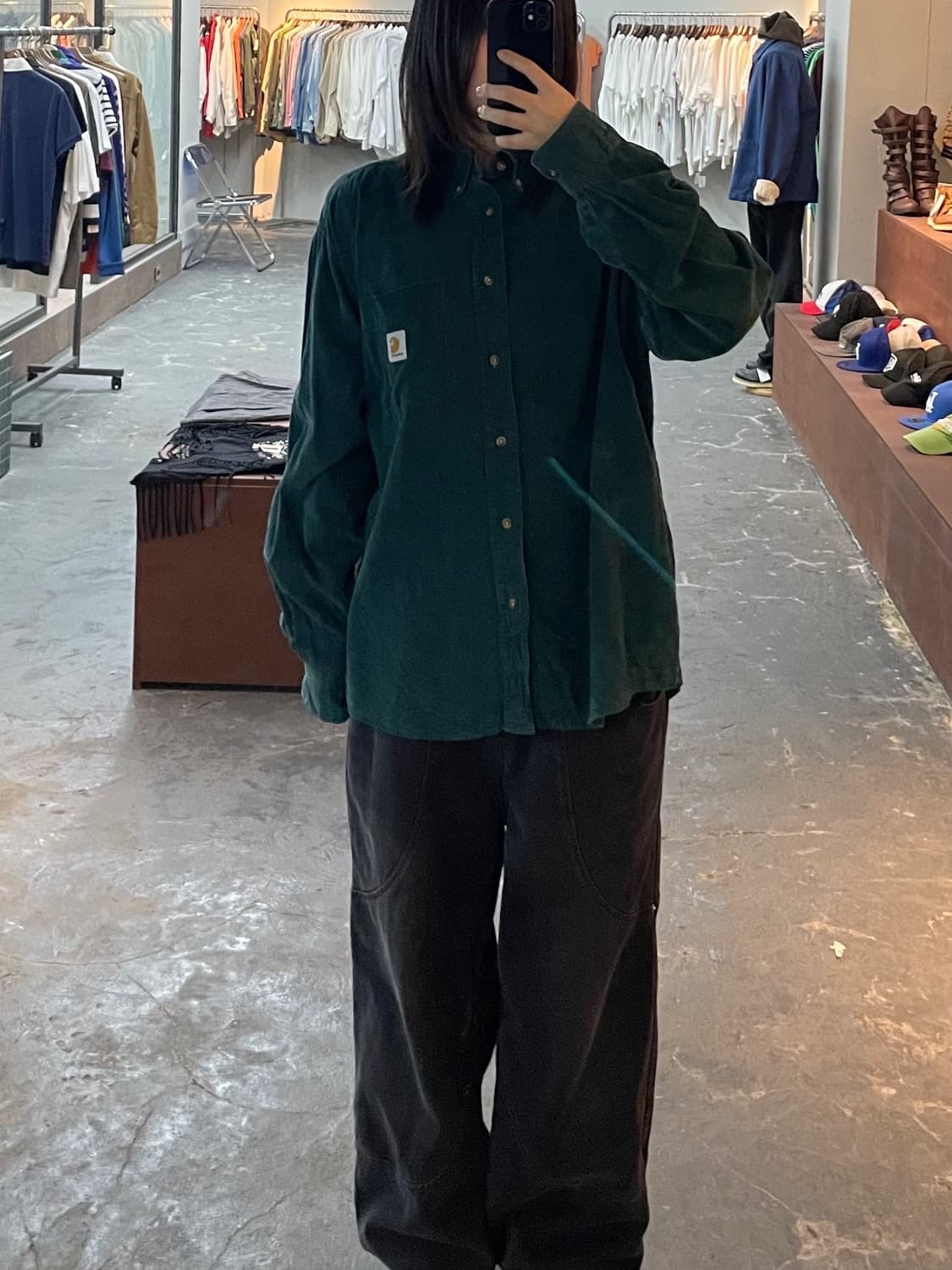 칼하트 포켓 코듀로이 워크 셔츠 H1228 상품이미지1