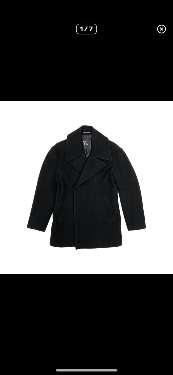 요지 야마모토 와이즈 울 피코트 상품이미지1