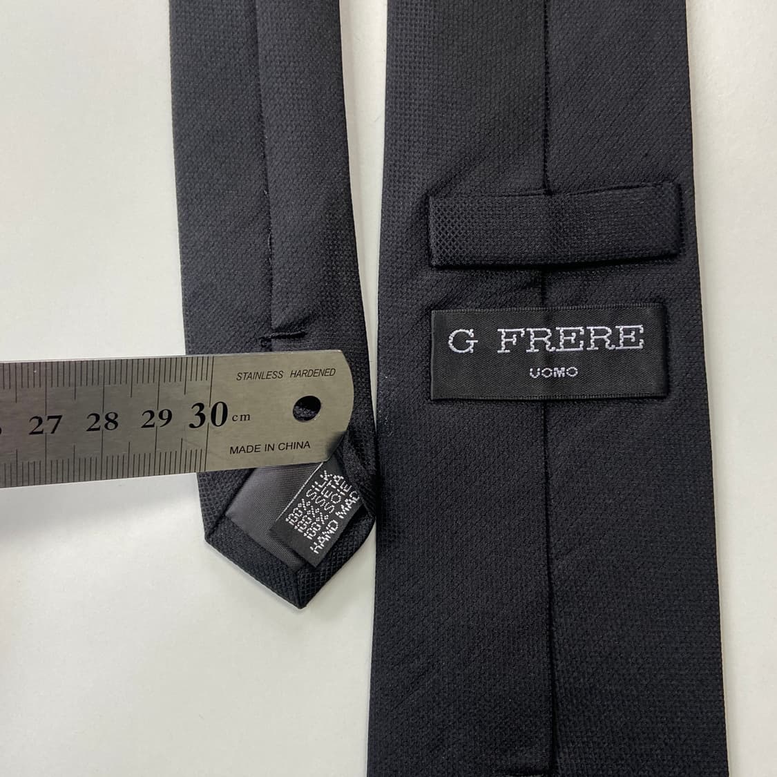 G FRERE 블랙 실크 넥타이 상품이미지7