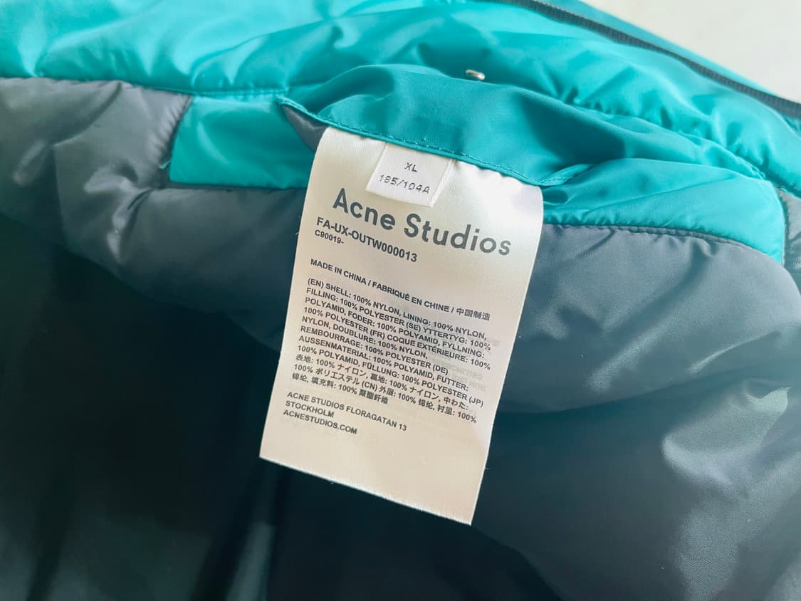 아크네스튜디오 컬러 블록 패딩 XL 상품이미지4