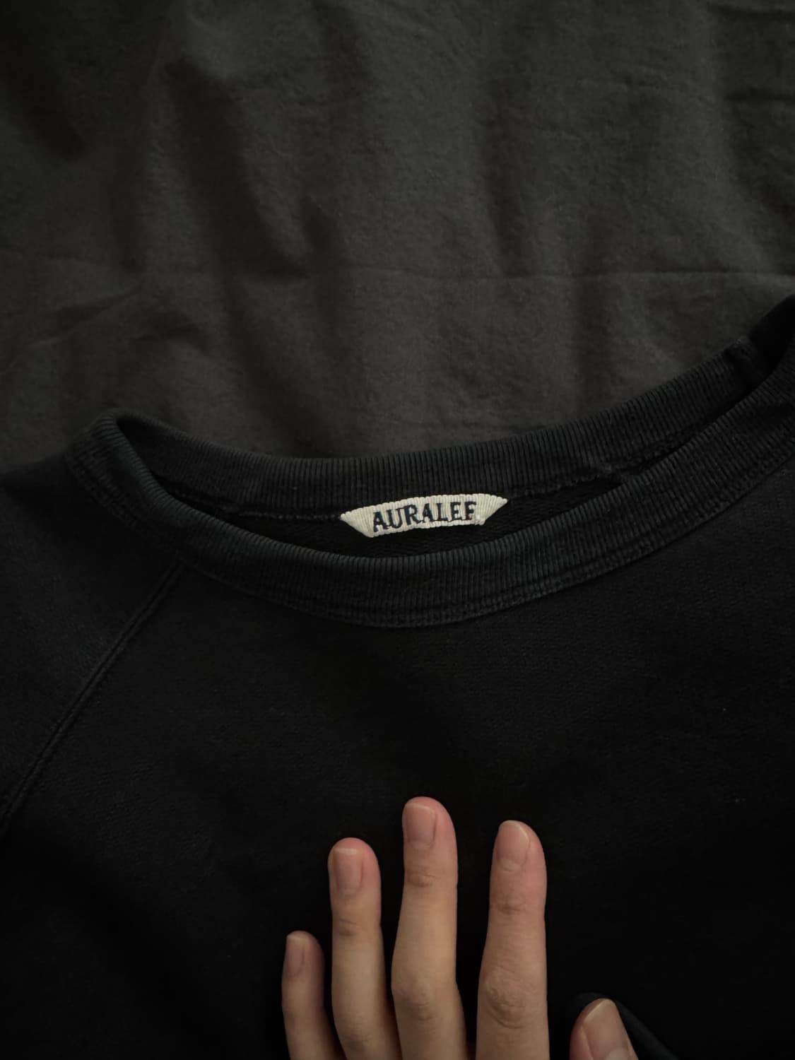 오라리 21SS 스웻셔츠 (블랙, 1) 상품이미지2