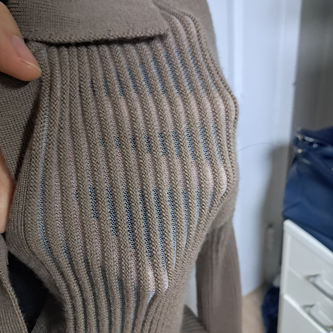 Rag & Bone 랙앤본 골지 니트 가디건 XL 약66~77 상품이미지5