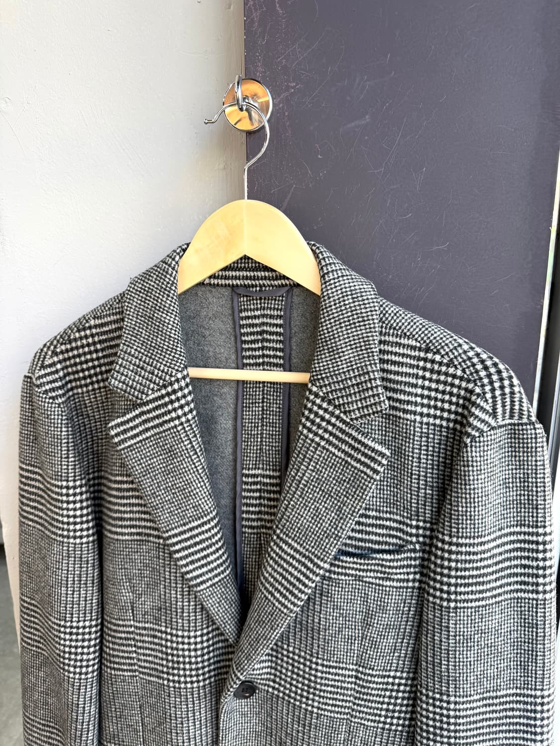 .50/ 알레그리 캐시미어 블랜딩 글렌체크 코트 상품이미지5