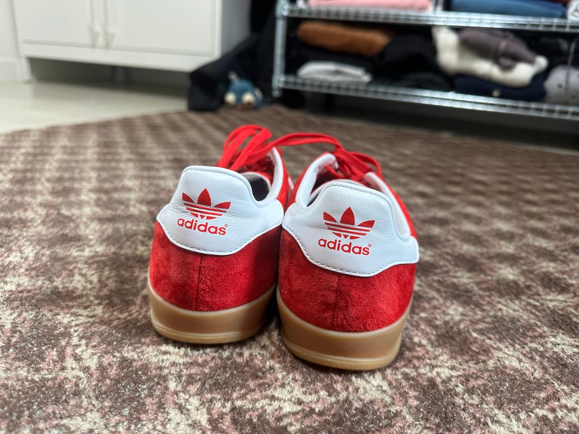 아디다스 가젤 인도어 스칼렛 275 새상품 상품이미지4