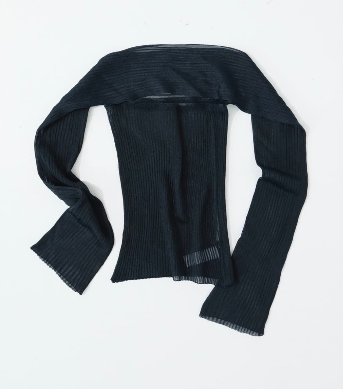 ULIKASANCTUS SHEER TANK TOP (TEAL BLACK) 상품이미지3