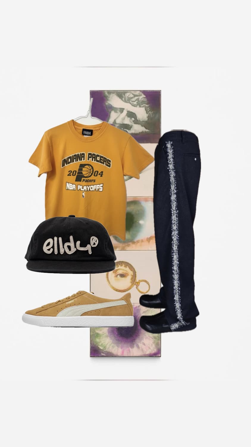 2004 옐로우 포인트 엘두캡 여름 코디세트 상품이미지1