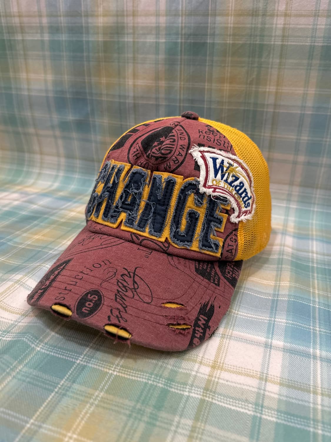 Damage Detail Mesh Ball Cap 상품이미지1