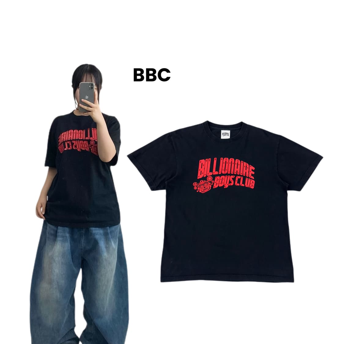 BBC 빌리어네어보이즈클럽 제팬 아치로고 반팔 티셔츠 상품이미지1