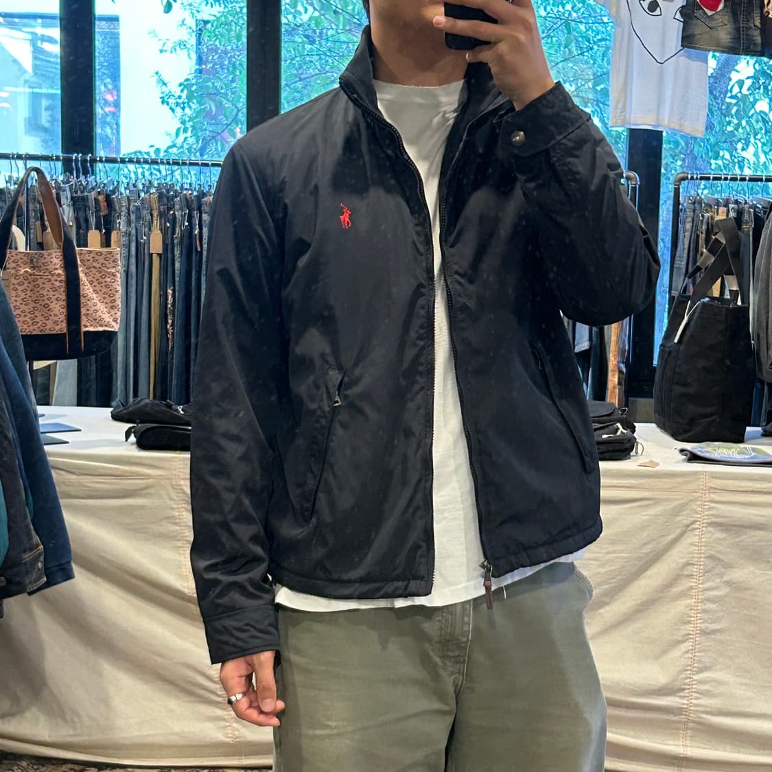 M) 폴로 랄프로렌 네이비 폴리쉘 히든후드 페리 자켓 상품이미지10