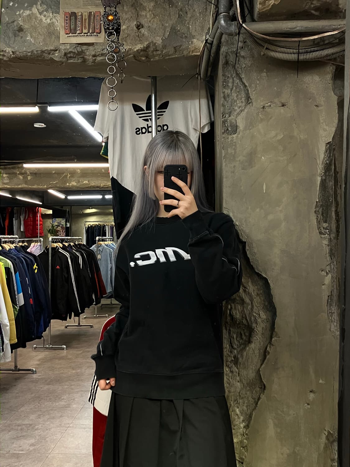 lmc 로고 맨투맨 블랙 S  #csz2520 상품이미지2