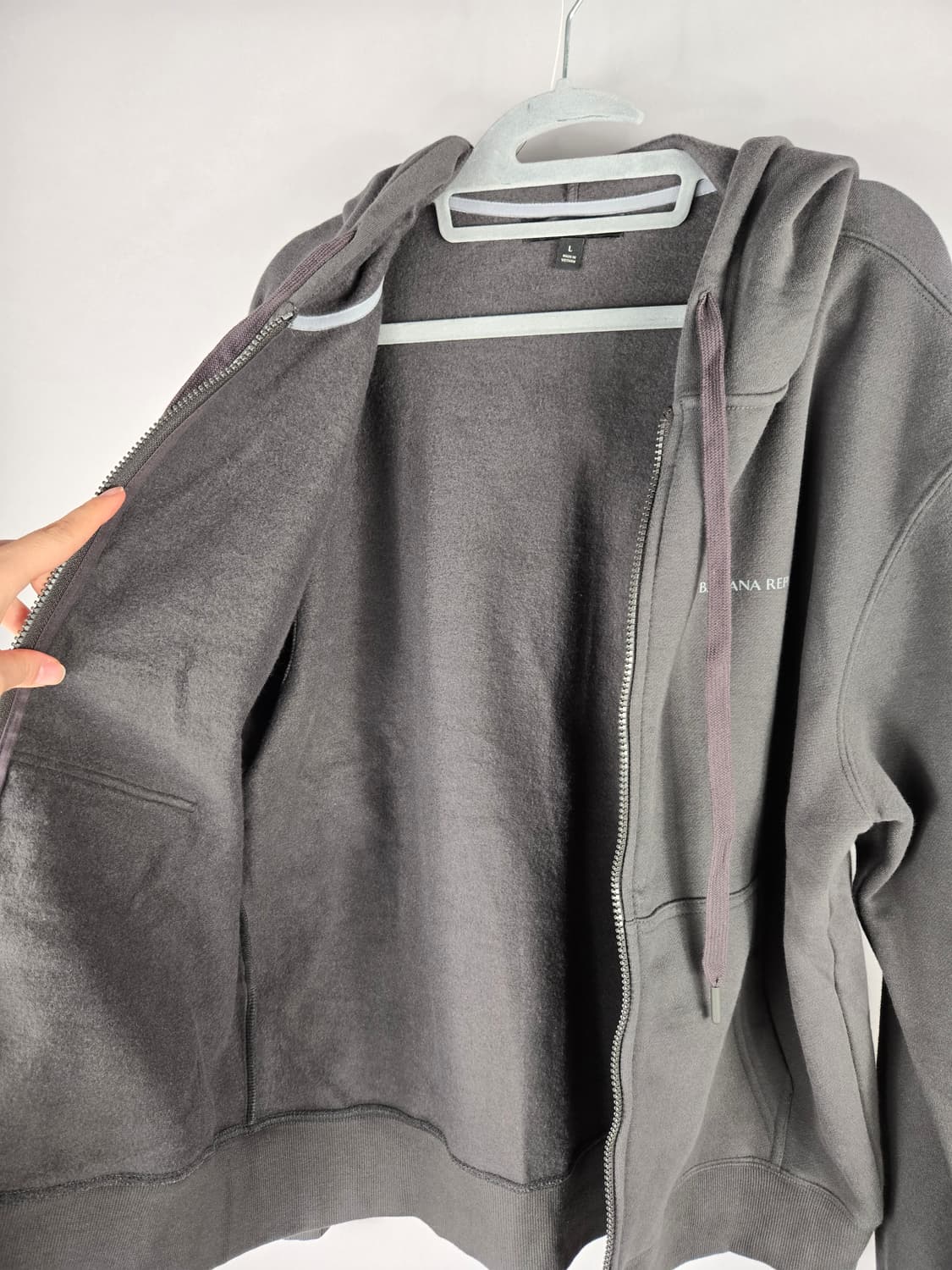 [무료배송]바나나리퍼블릭 L 남성 루즈핏 기모 후드 집업 상품이미지7