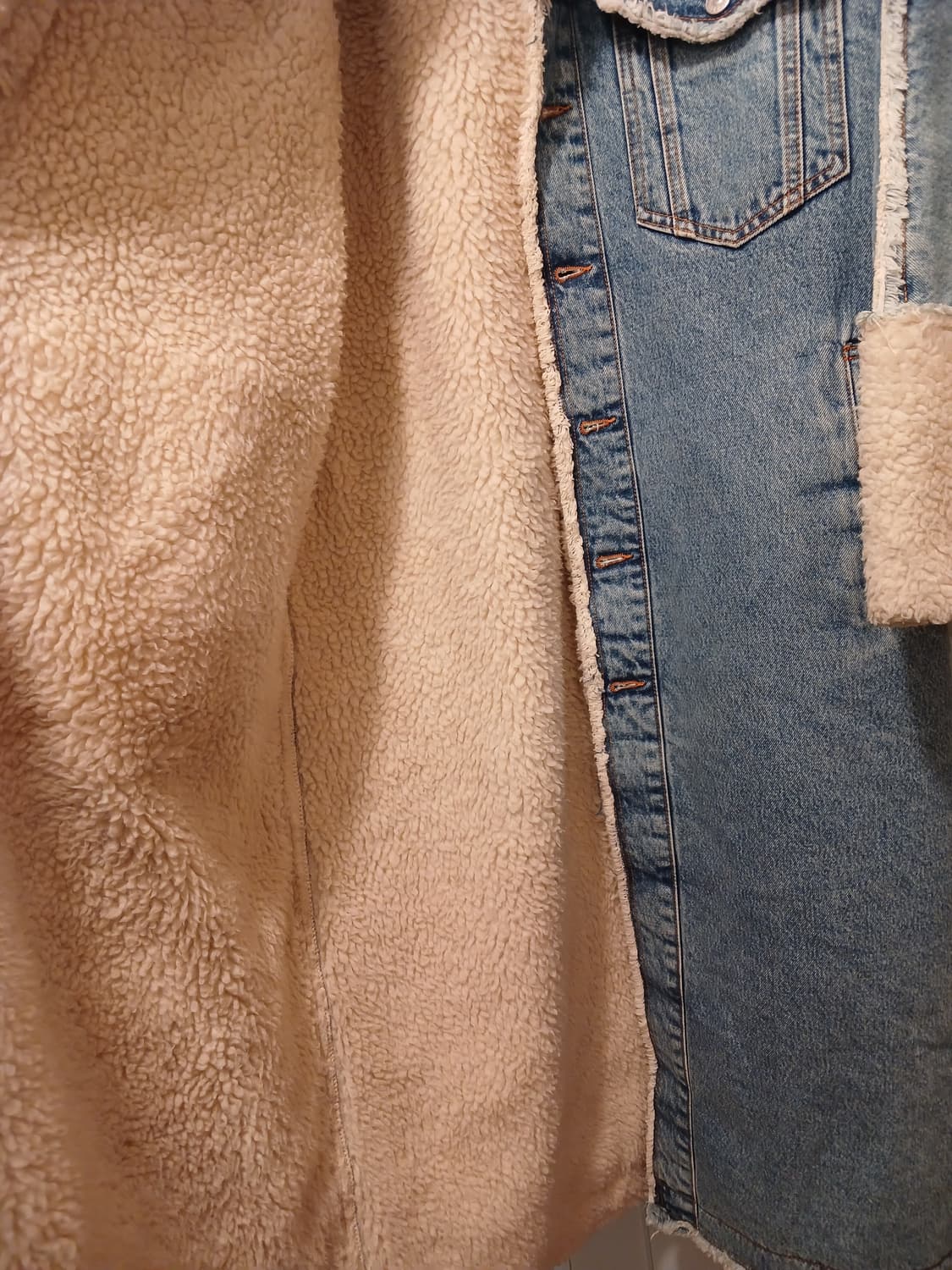 디젤 정품 여성 롱 데님 코트 80 (XXS) 사이즈 상품이미지3