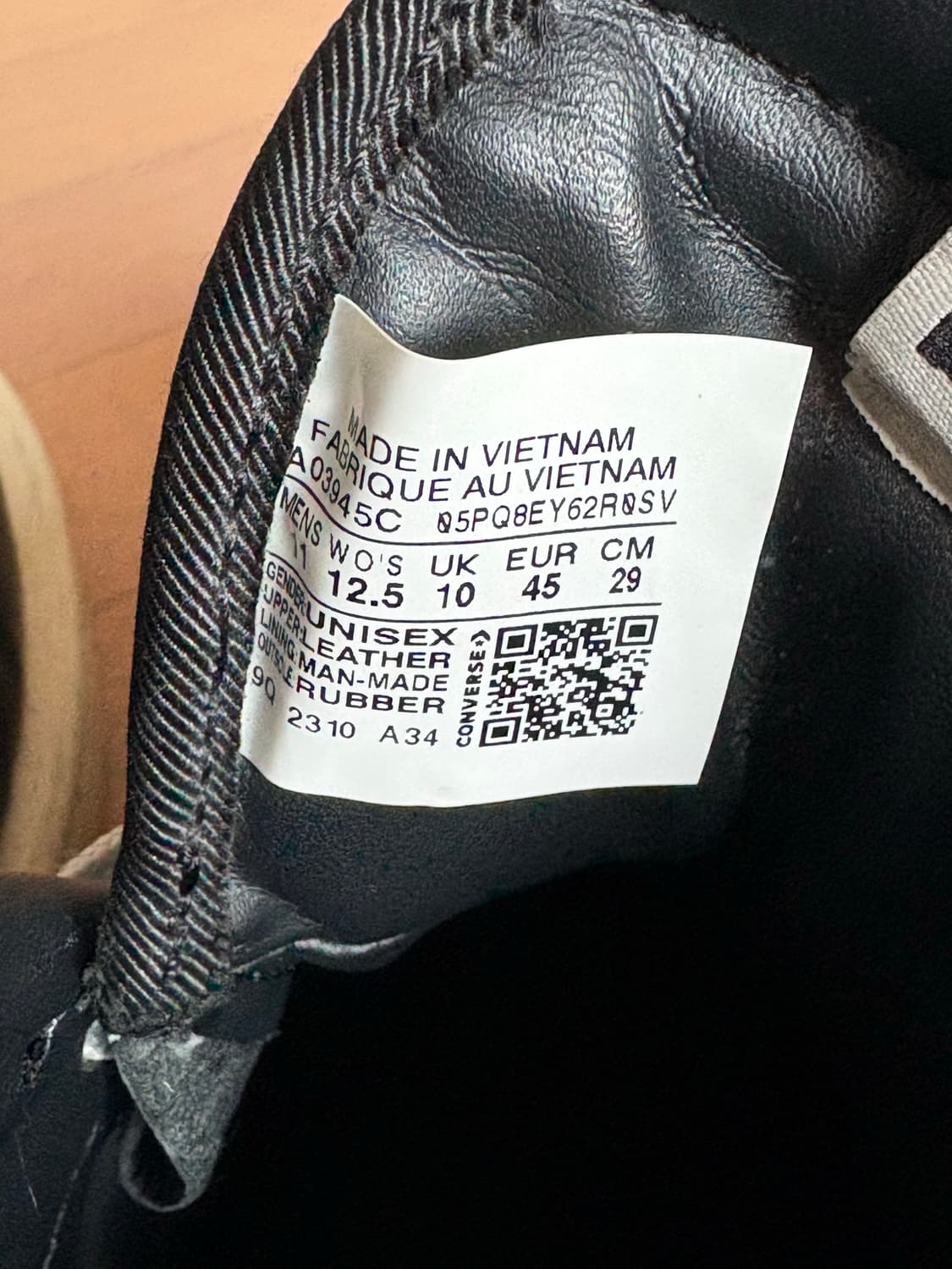 컨버스 x 다크쉐도우 터보웨폰 블랙 크림 상품이미지5