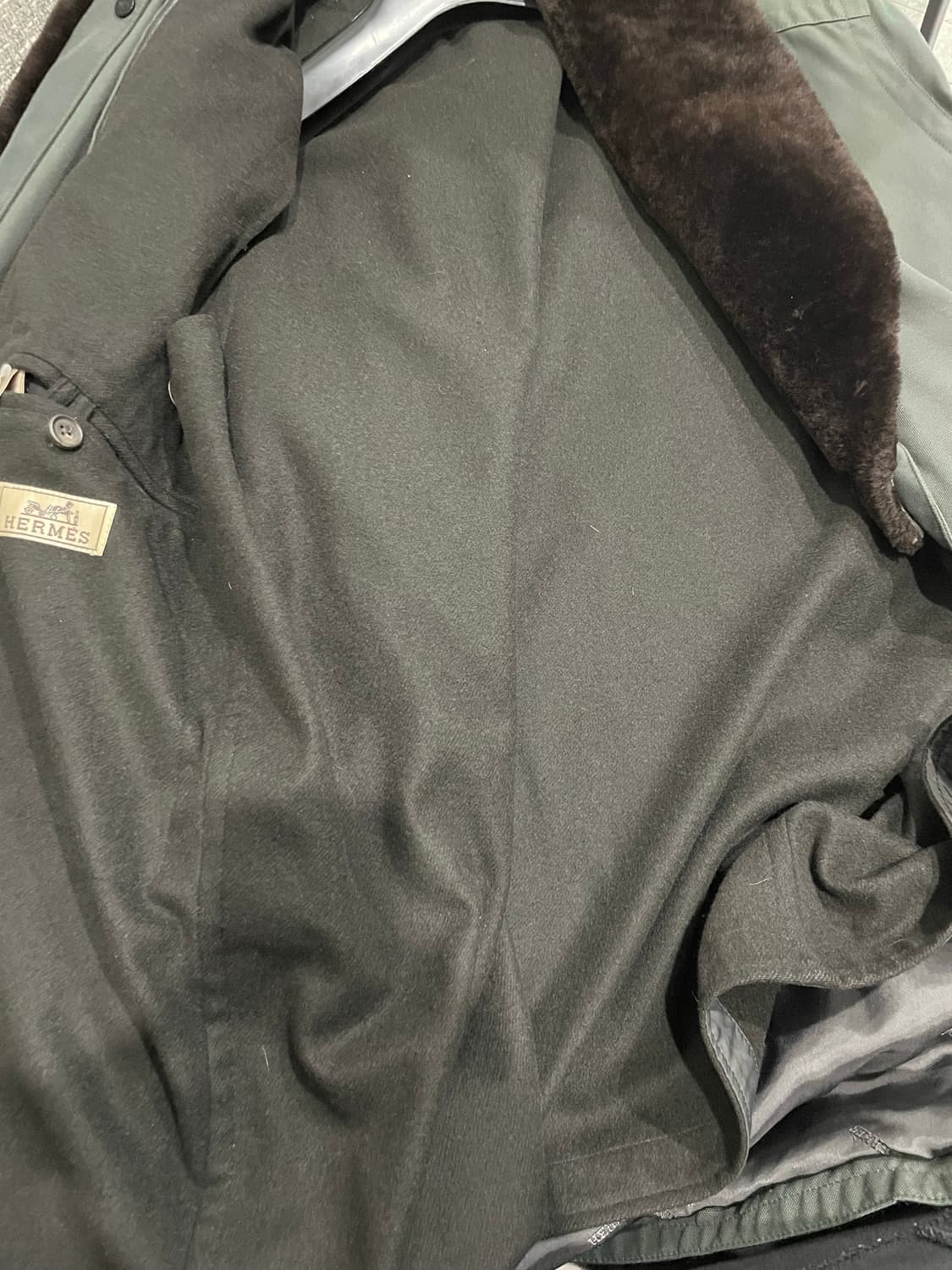 에르메스 퍼 트리밍 코트 50사이즈 매장판 정품 상품이미지5