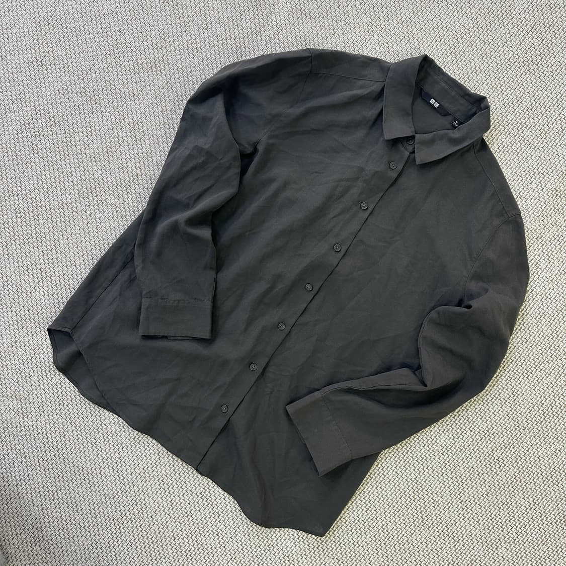 M 유니클로 오버 긴팔 셔츠 0410D 상품이미지1