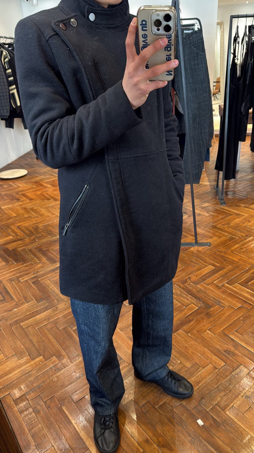 아르마니 비대칭 사선 팬싱 코트 상품이미지5