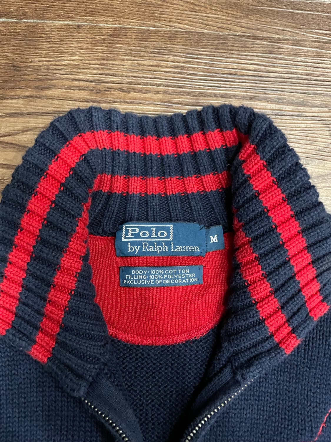 폴로 빅포니 투웨이 코튼 집업 자켓 네이비 상품이미지8