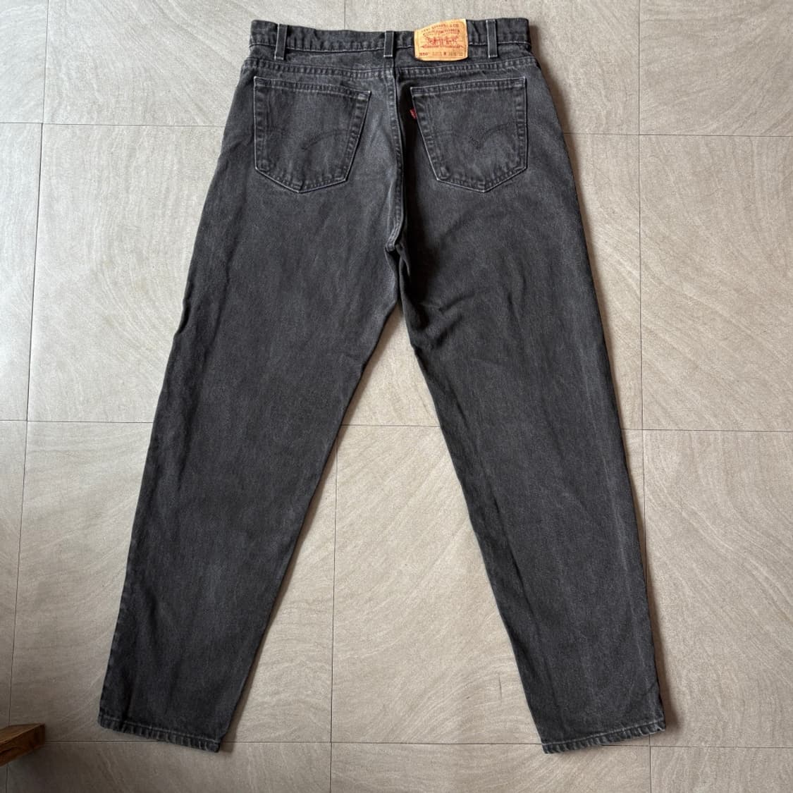 95년 미국 생산 리바이스 550 데님 블랙 팬츠 상품이미지7