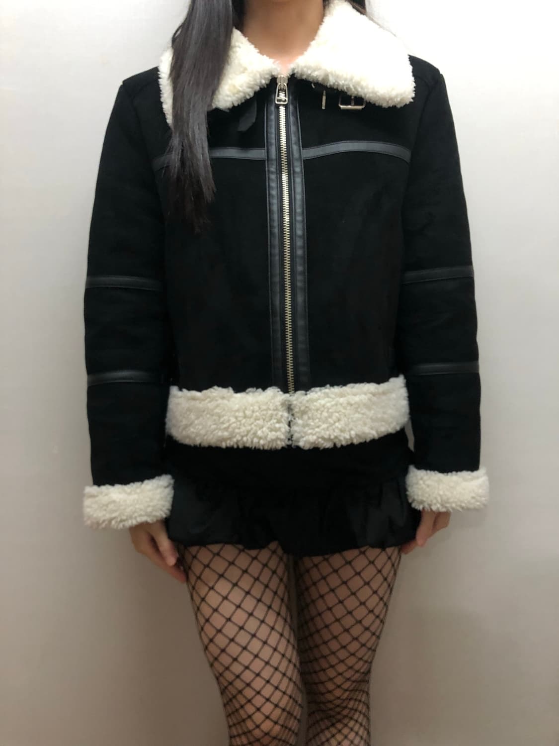 빈티지 블랙 무스탕 자켓 상품이미지5