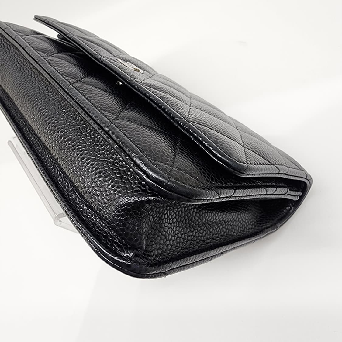 샤넬 WOC 캐비어 클래식 은장 블랙 #25 상품이미지6