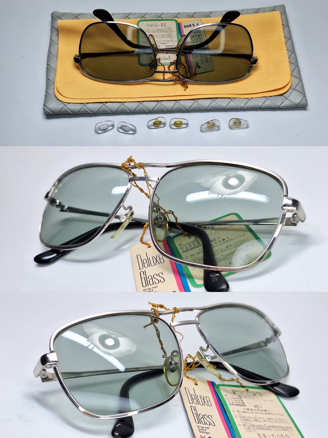 80s 일본제 빈티지 데드스톡 미사용/660 투브릿지 선글라스 더블브릿지 상품이미지5