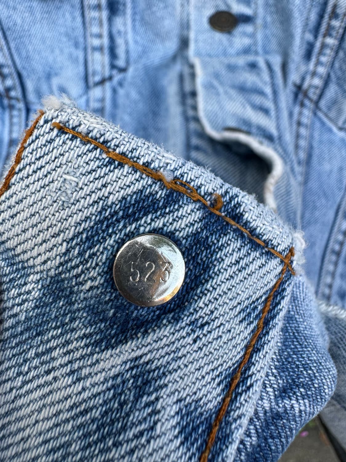 80s levis 리바이스 3rd usa made 데님 트러커 자켓 상품이미지8