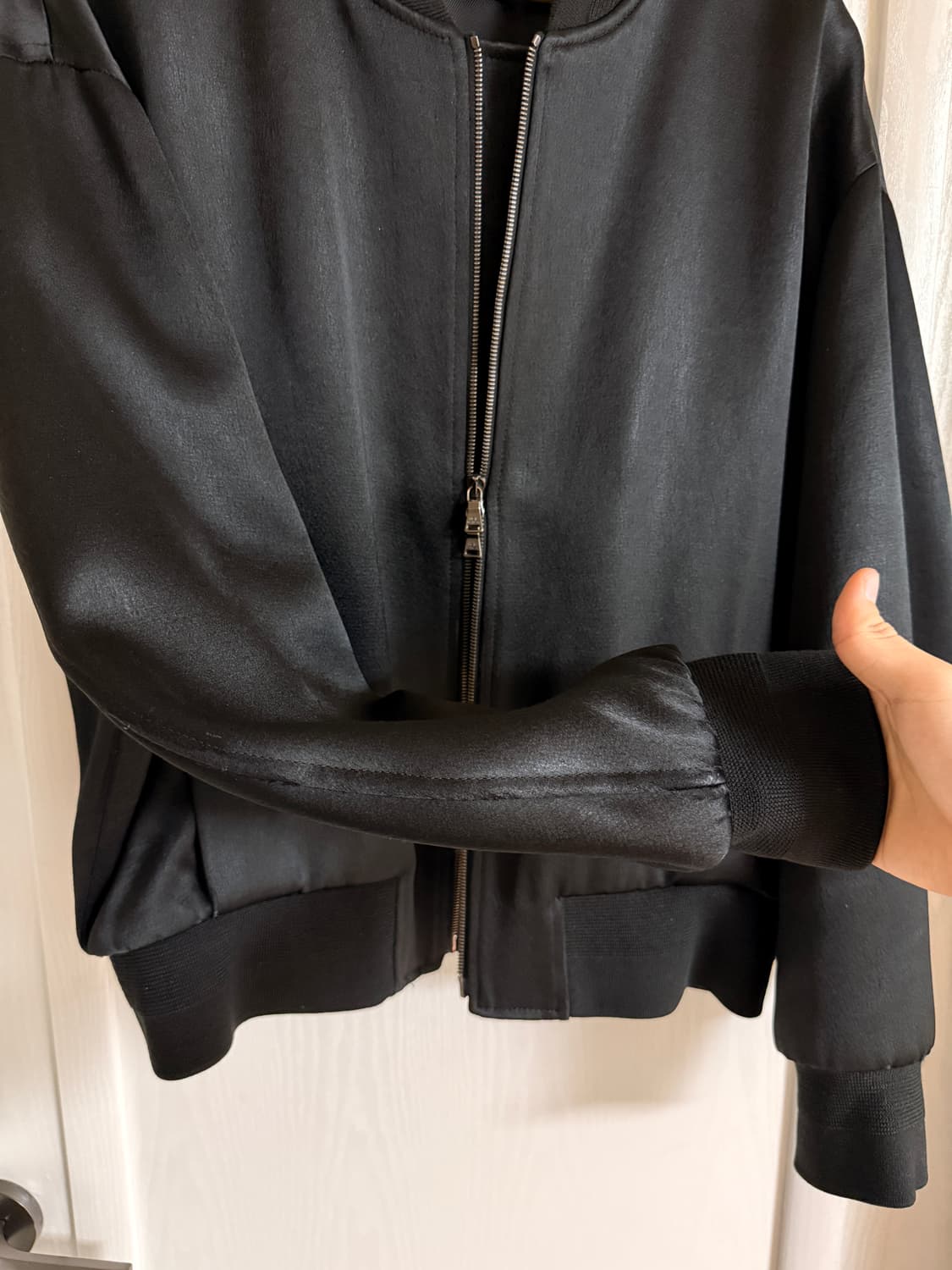 Satin Oversized Bomber 상품이미지9