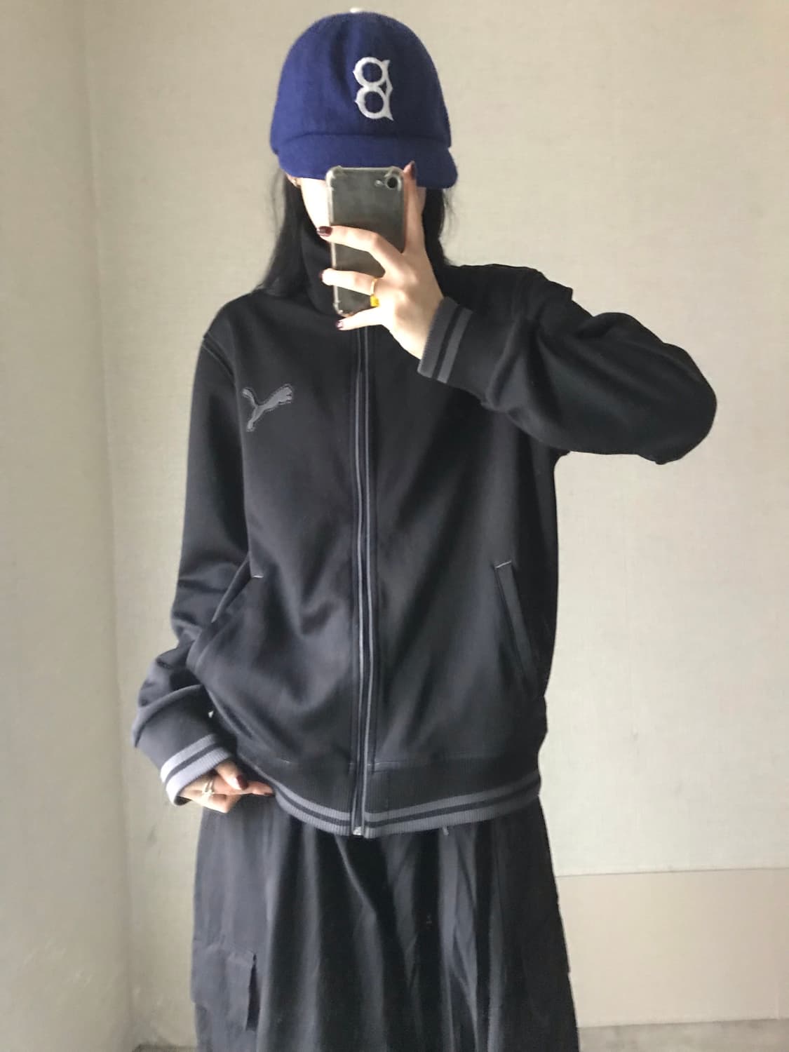 퓨마 블랙 하이넥 져지 상품이미지5