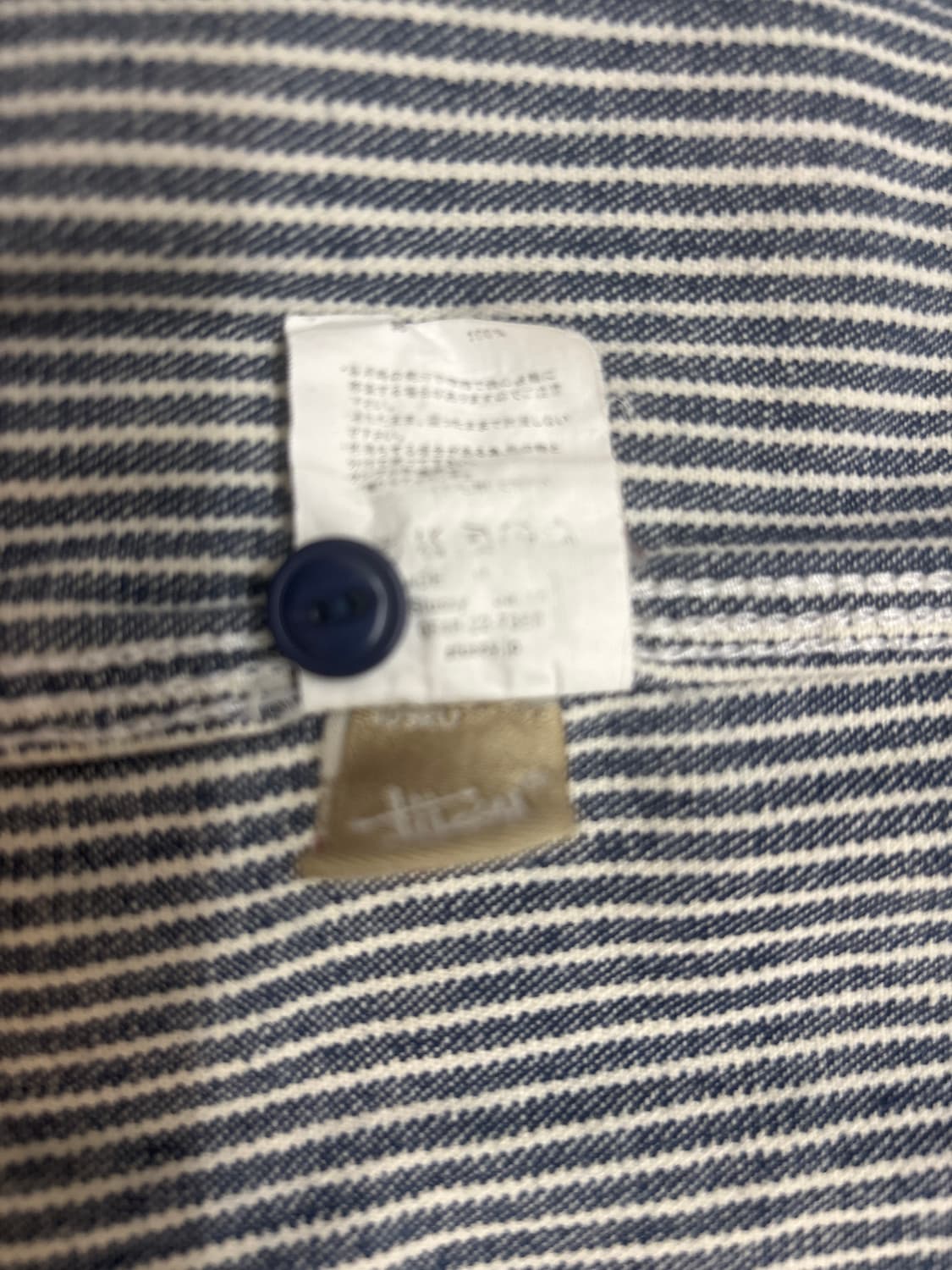 스투시 도톰면 스트라이프 셔츠 M 상품이미지7