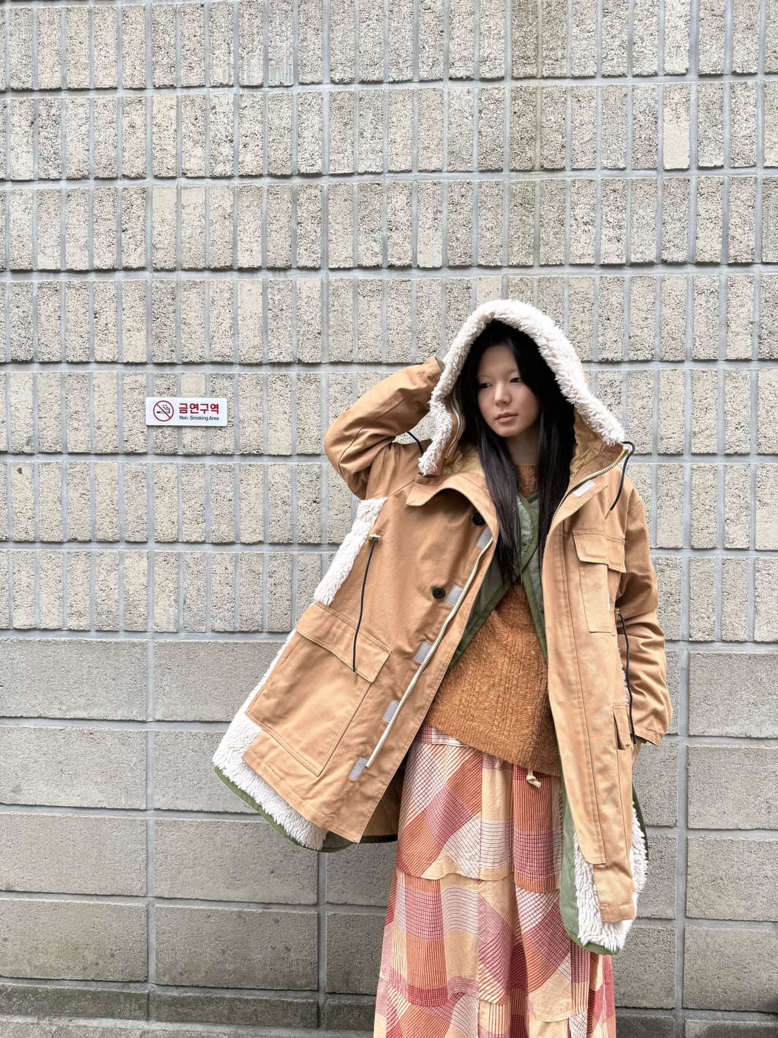 Carhartt wip X Sacai 캔버스 시베리안 파카 상품이미지3