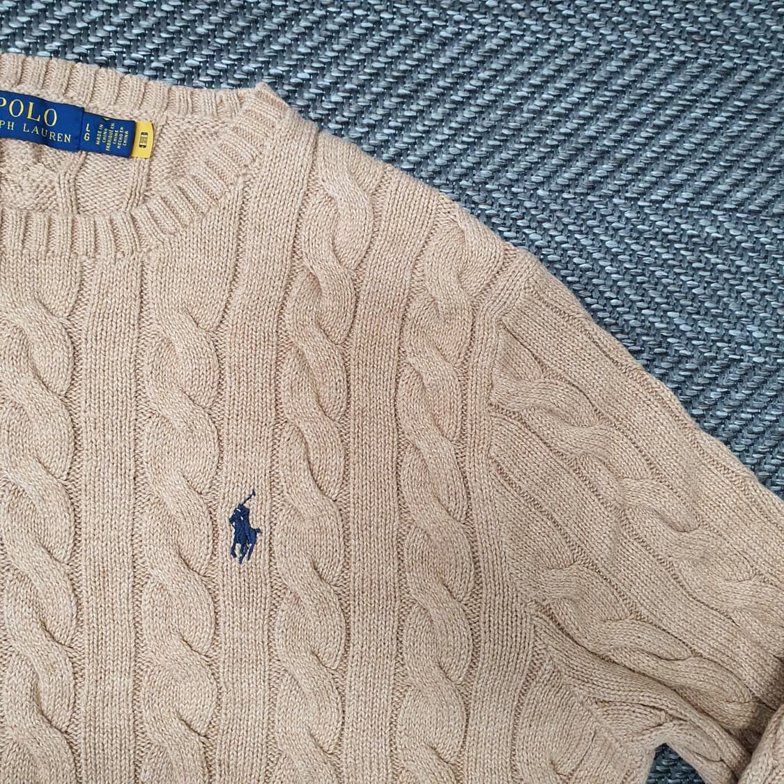 폴로 랄프로렌 케이블 긴소매 니트 남자105 상품이미지3