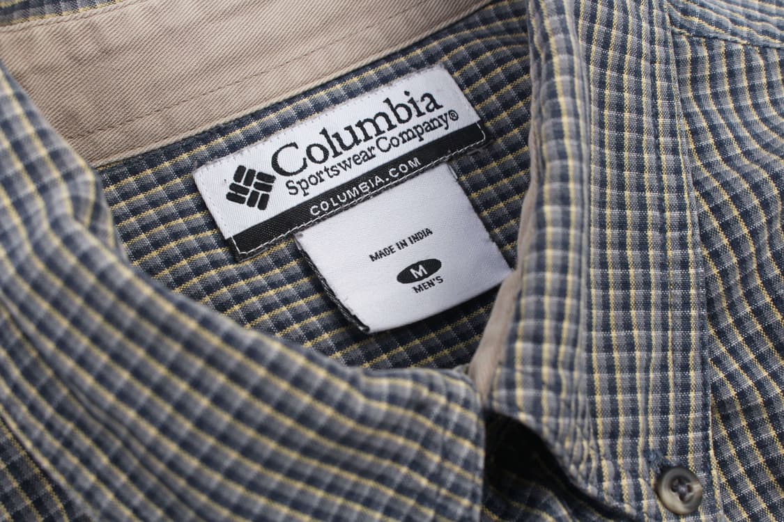 COLUMBIA Check Button Down Shirt Made In 상품이미지3