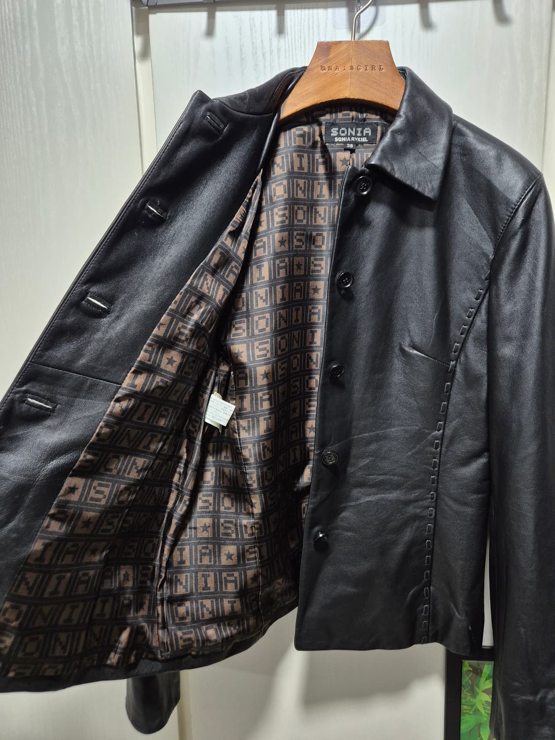 SONIA RYKIEL 블랙 양가죽 자켓 상품이미지8