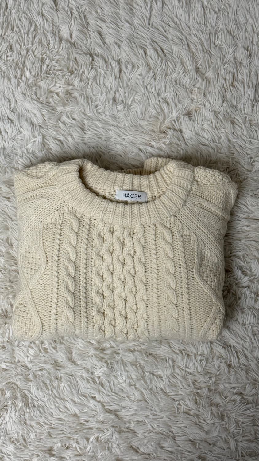 아쎄르 케이블 니트 상품이미지10