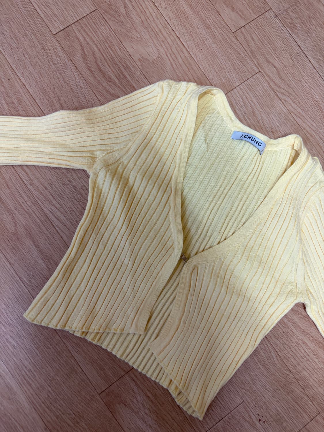 <환연 민경 착용> 제이청 골지 클립 가디건 상품이미지1